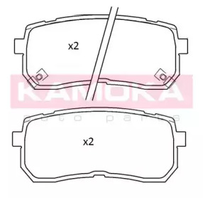 Комплект тормозных колодок KAMOKA JQ101264