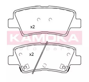 Комплект тормозных колодок KAMOKA JQ101268