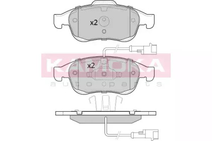 Комплект тормозных колодок KAMOKA JQ101281