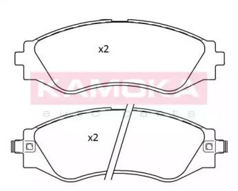 Комплект тормозных колодок KAMOKA JQ101284