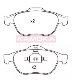 Комплект тормозных колодок KAMOKA JQ101290