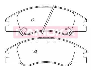 Комплект тормозных колодок KAMOKA JQ101303