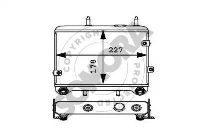 масляный радиатор, двигательное масло SOMORA 171365C