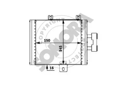 масляный радиатор, двигательное масло SOMORA 171365K