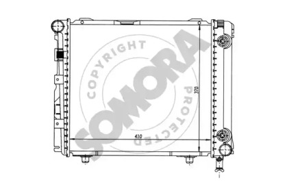 Радиатор, охлаждение двигателя SOMORA 170442A