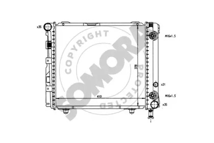 Радиатор, охлаждение двигателя SOMORA 170540