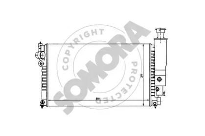 Радиатор, охлаждение двигателя SOMORA 223145