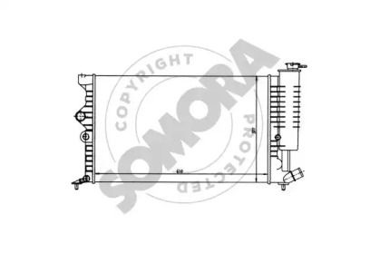 Радиатор, охлаждение двигателя SOMORA 052140