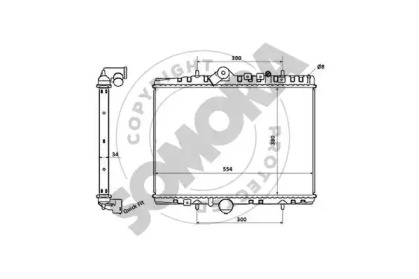 Радиатор, охлаждение двигателя SOMORA 052340F