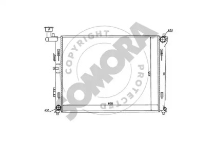 Радиатор, охлаждение двигателя SOMORA 138040