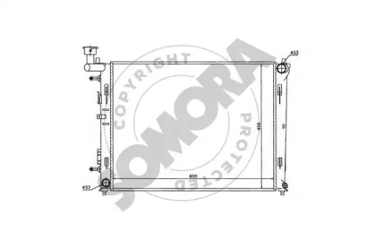 Радиатор, охлаждение двигателя SOMORA 138040A