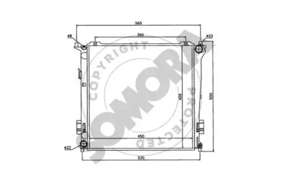 Радиатор, охлаждение двигателя SOMORA 138040B