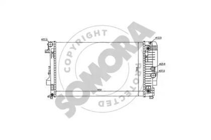 Радиатор, охлаждение двигателя SOMORA 173140A
