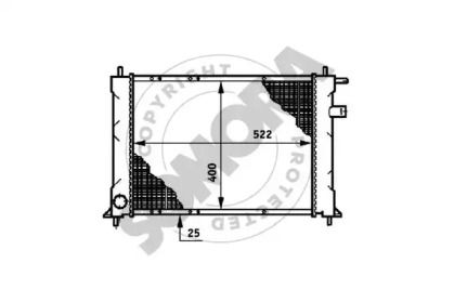 Радиатор, охлаждение двигателя SOMORA 260740A