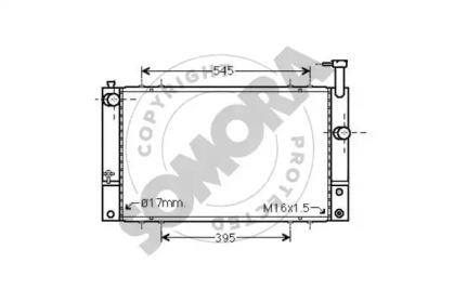 Радиатор, охлаждение двигателя SOMORA 313540A