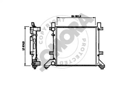 Радиатор, охлаждение двигателя SOMORA 354640
