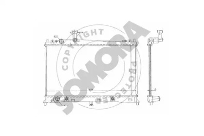 Радиатор, охлаждение двигателя SOMORA 161140C