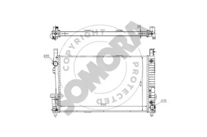 Радиатор, охлаждение двигателя SOMORA 175240A