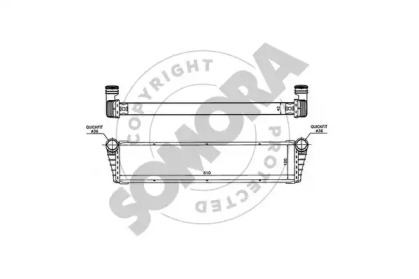 Радиатор, охлаждение двигателя SOMORA 231140