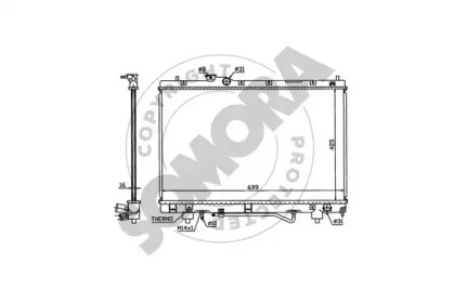 Радиатор, охлаждение двигателя SOMORA 315140A