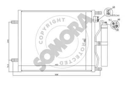 Конденсатор, кондиционер SOMORA 191060