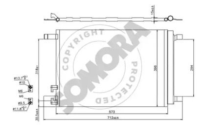 Конденсатор, кондиционер SOMORA 351260