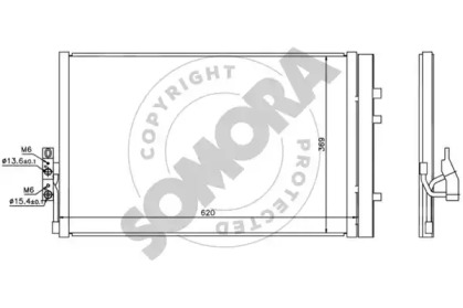 Конденсатор, кондиционер SOMORA 044160