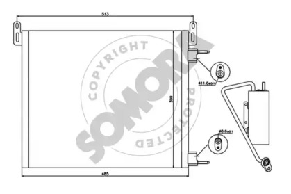 Конденсатор, кондиционер SOMORA 210660C