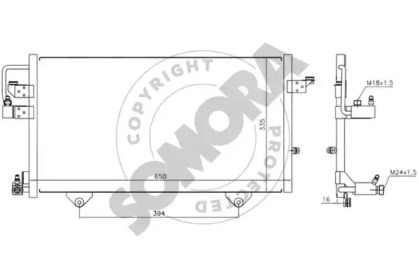 Конденсатор, кондиционер SOMORA 021260A