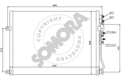 Конденсатор, кондиционер SOMORA 036260B