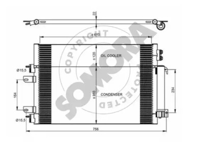 Конденсатор, кондиционер SOMORA 038060