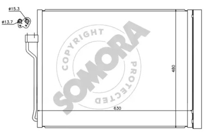 Конденсатор, кондиционер SOMORA 041460D