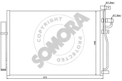 Конденсатор, кондиционер SOMORA 067060B