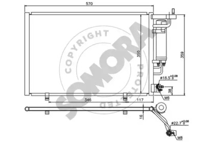 Конденсатор, кондиционер SOMORA 092860A