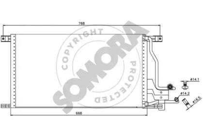 Конденсатор, кондиционер SOMORA 094260