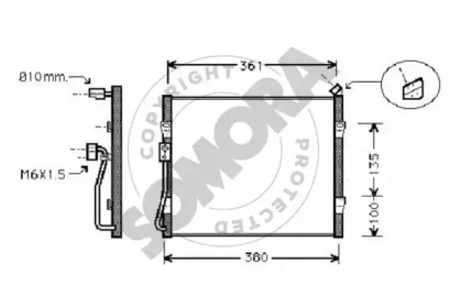 Конденсатор, кондиционер SOMORA 120460A