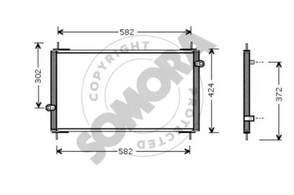 Конденсатор, кондиционер SOMORA 128060D