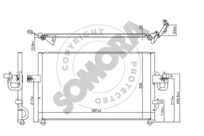 Конденсатор, кондиционер SOMORA 131060