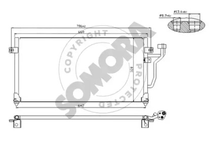 Конденсатор, кондиционер SOMORA 181060
