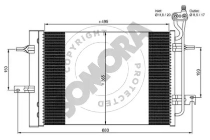 Конденсатор, кондиционер SOMORA 216060B
