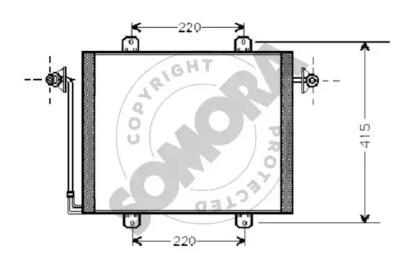 Конденсатор, кондиционер SOMORA 240360A
