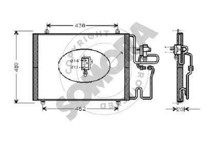 Конденсатор, кондиционер SOMORA 242160E