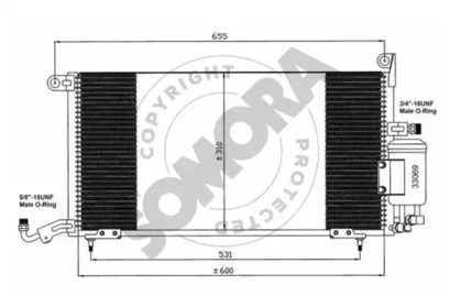 Конденсатор, кондиционер SOMORA 281160