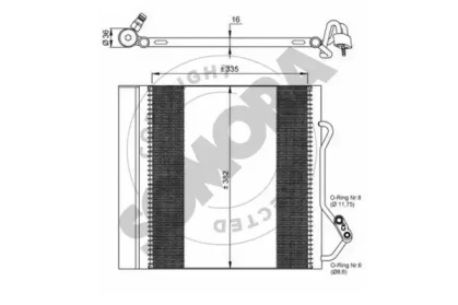 Конденсатор, кондиционер SOMORA 340060A