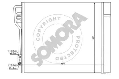 Конденсатор, кондиционер SOMORA 340160