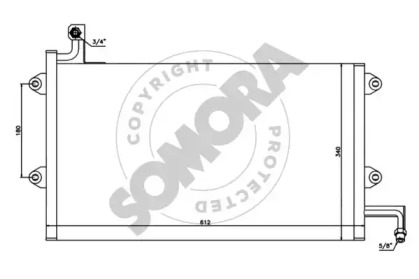 Конденсатор, кондиционер SOMORA 350860