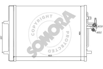 Конденсатор, кондиционер SOMORA 360160