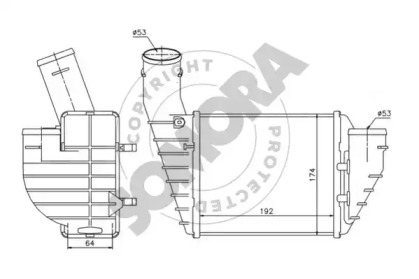 Интеркулер SOMORA 352245R