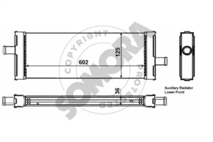 Радиатор, охлаждение двигателя SOMORA 358744