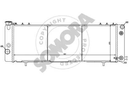 Радиатор, охлаждение двигателя SOMORA 036040